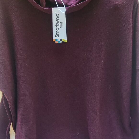 Smartwool Sweaters - New! Smartwool Sweater Womens Black Cherry Heather Edgewood Poncho Cowl Neck SM